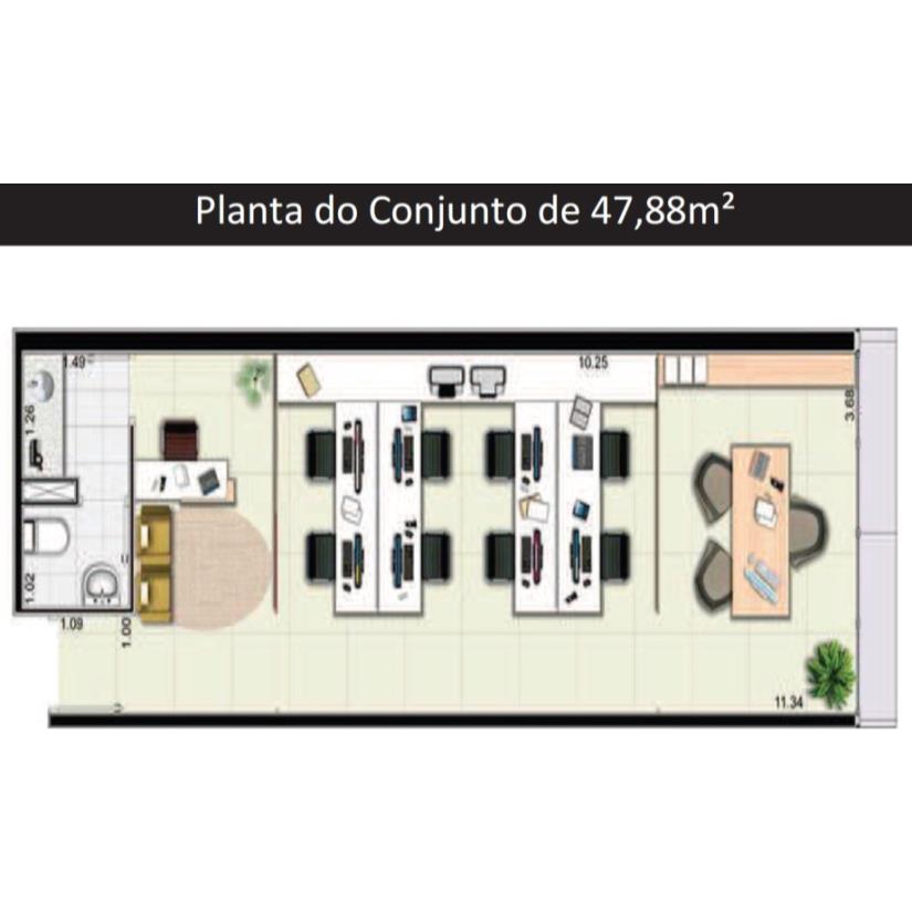 Foto de São Paulo/SP - Tatuapé - Sala com 47m²