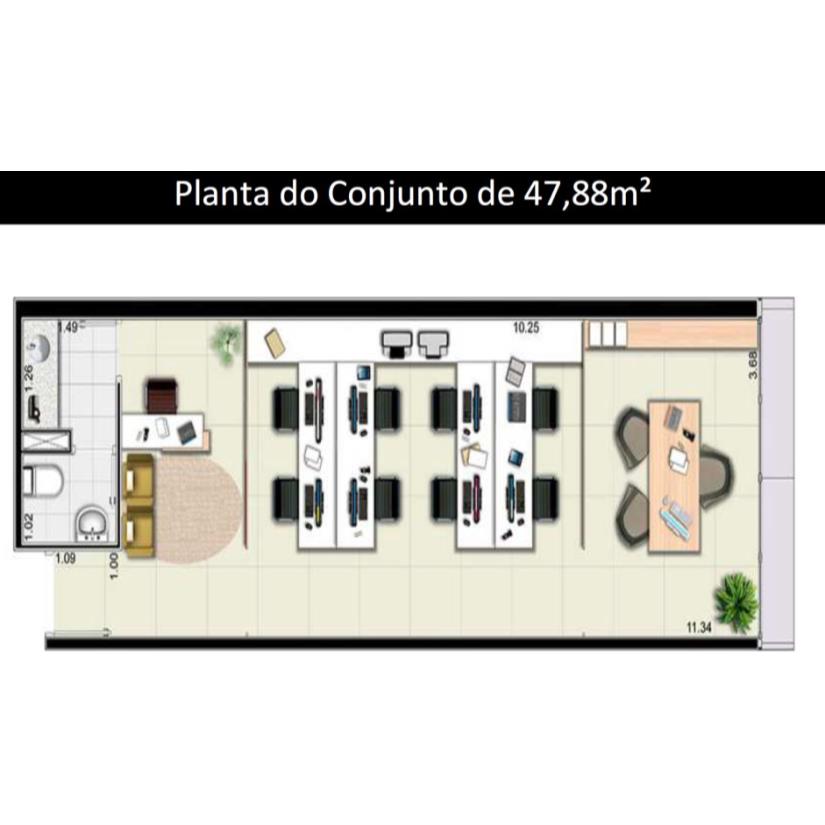 Foto de São Paulo/SP - Tatuapé - Sala com 47m²