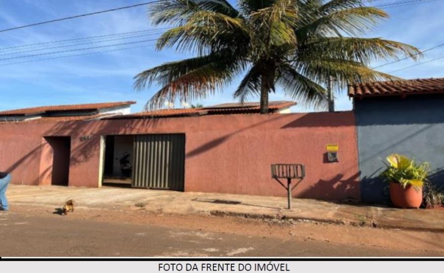 Itumbiara/GO - Cidade Jardim - Casa com 129m² Leilão Banco Inter, localizado em Itumbiara - GO, bairro Cidade Jardim