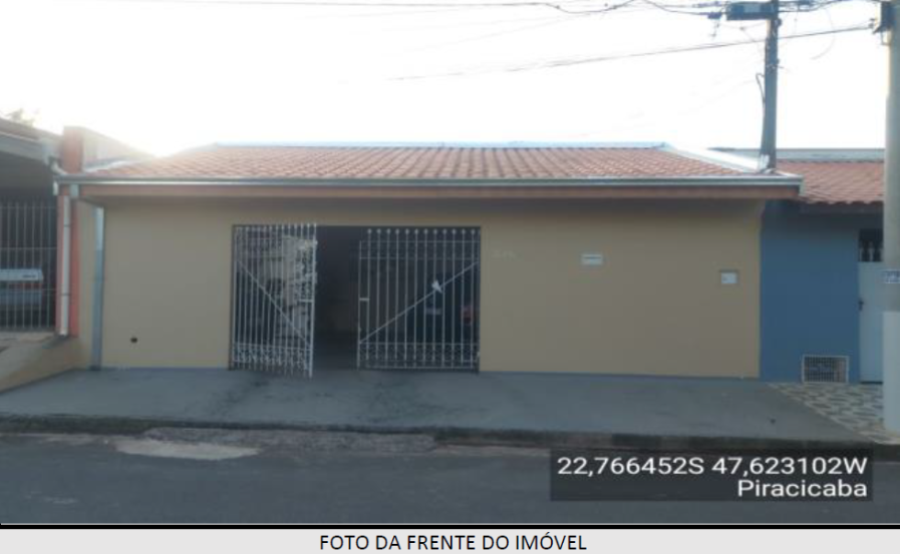 Piracicaba/SP – Rolador – Casa com 110m² Leilão Banco Inter, localizado em Piracicaba - SP