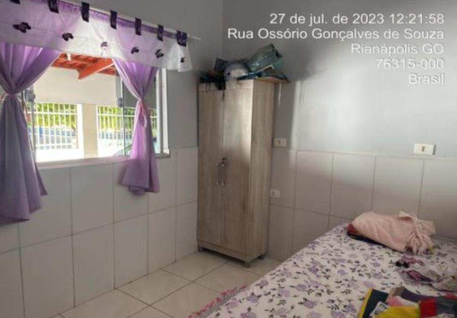 Rianápolis/GO - Setor Arlindo Silva - Casa com 294m² Leilão Banco Inter, localizado em Rianápolis - GO, bairro Setor Arlindo Silva