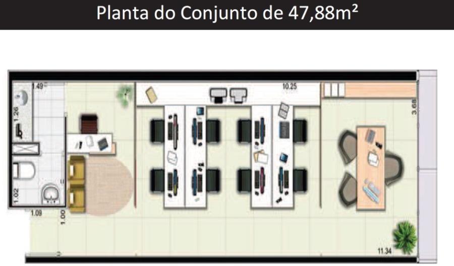 São Paulo/SP - Tatuapé - Sala com 47m² Leilão Banco Inter, localizado em São Paulo - SP, bairro Tatuapé